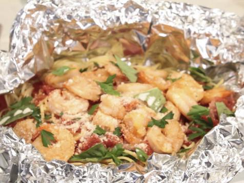Foil-Packet Shrimp Pasta