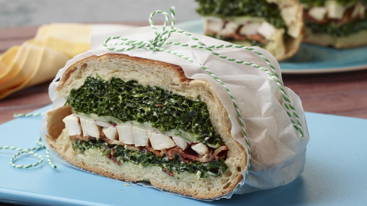 Chicken and Kale Sandwich