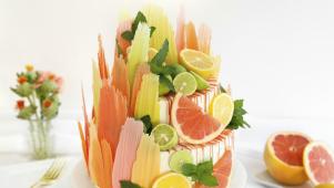 Citrus Brushstroke Cake