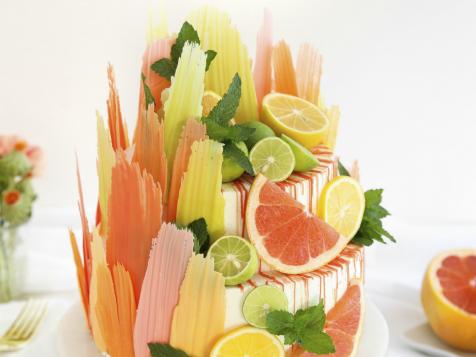 Citrus Brushstroke Cake