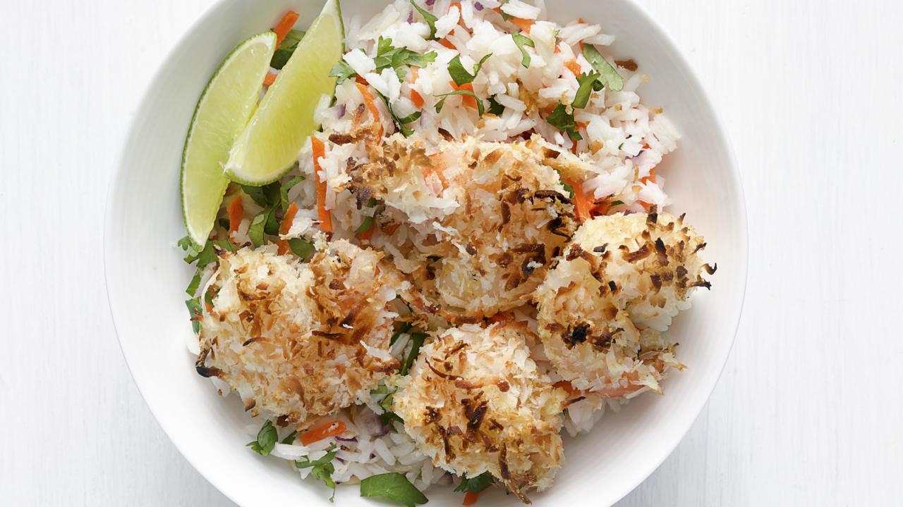 Coconut Shrimp with Tropical Rice
