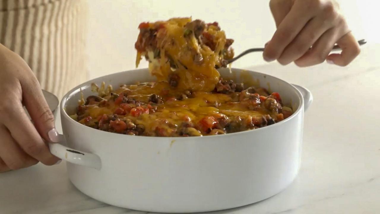 Beef and Cheddar Casserole