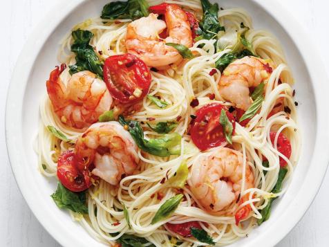 Pasta with Shrimp and Greens