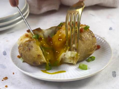 Carbonara Stuffed Baked Potato