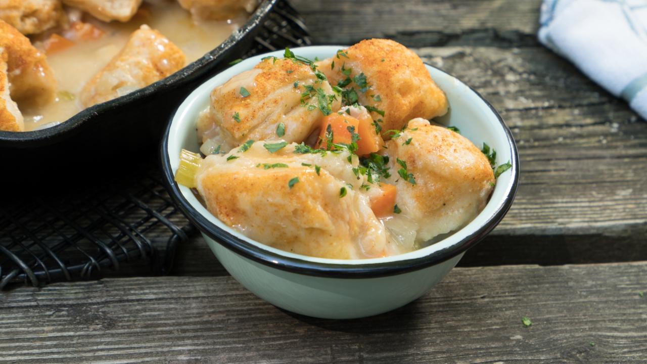 Skillet Chicken and Dumplings