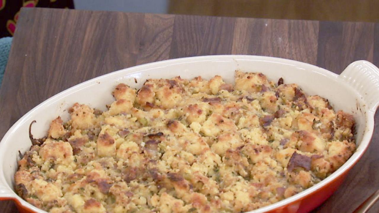 Sunny's Cheesy Bacon Cornbread Dressing