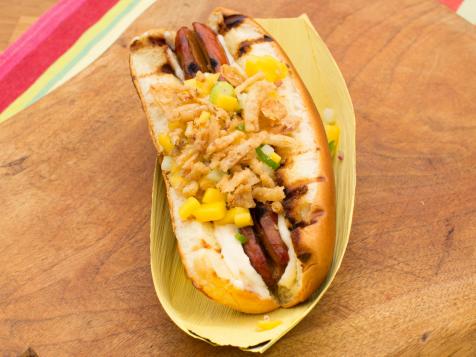Spicy Mango Hot Dogs