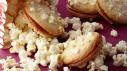 Popcorn Sandwich Cookies with Salted Caramel