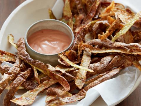 Bacon Fat-Fried Potato Peels
