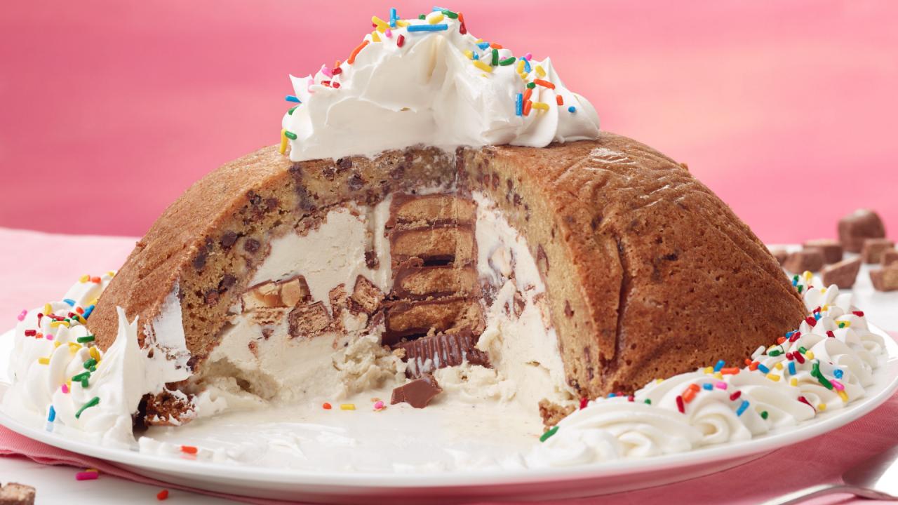Chocolate Chip Cookie Bombe