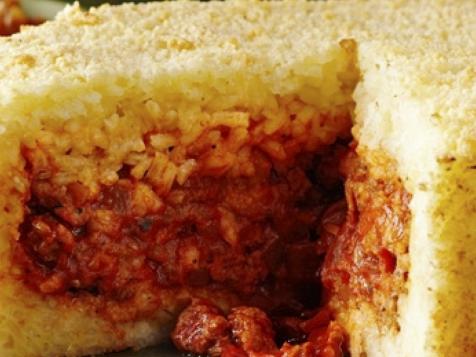 Sausage-and-Rice Timbale