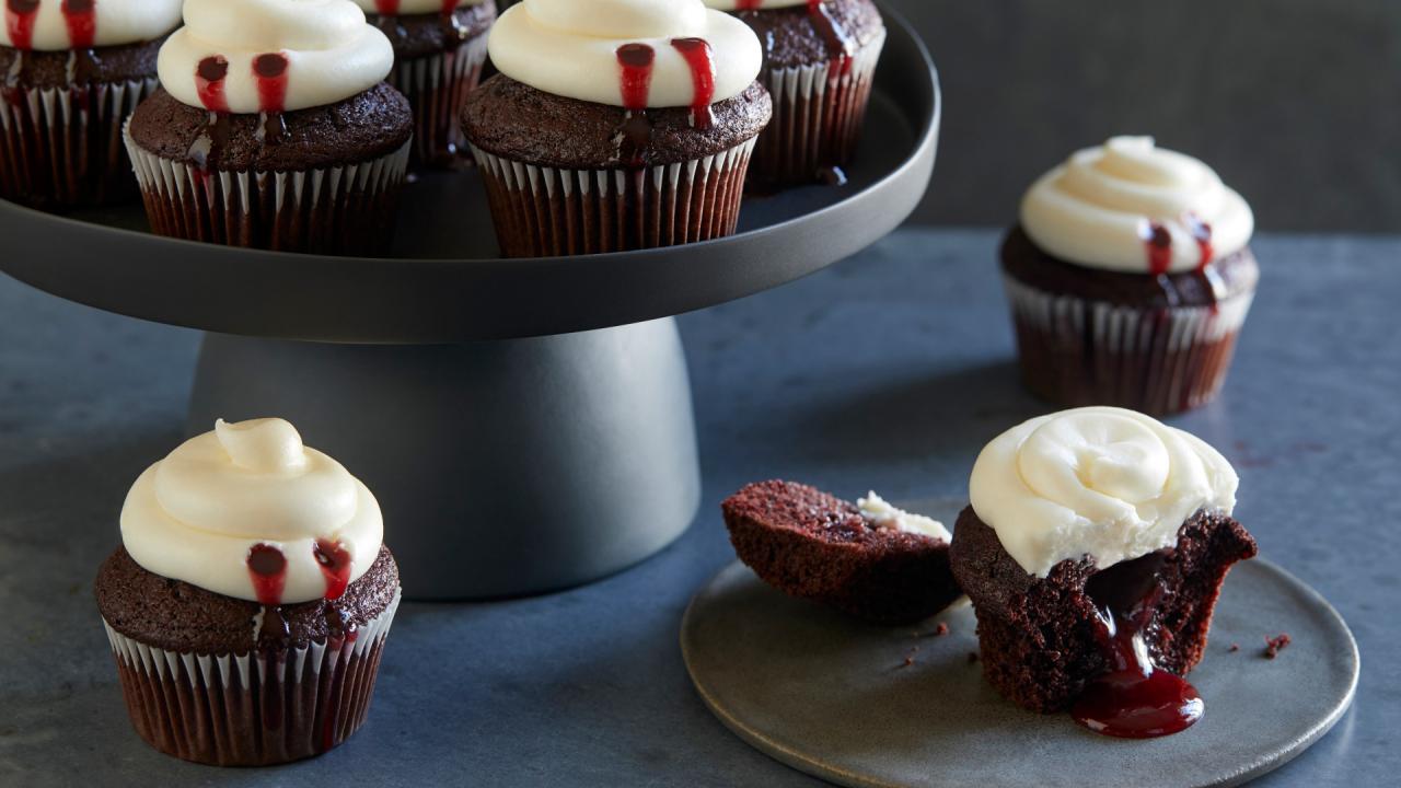 Red Velvet Vampire Cupcakes