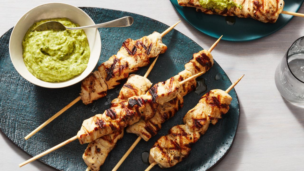 Grilled Chicken with Avocado Pesto