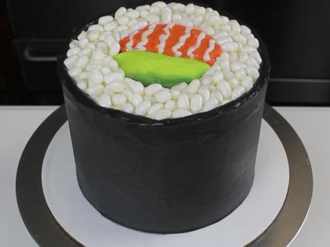 Salmon Avocado Roll Cake