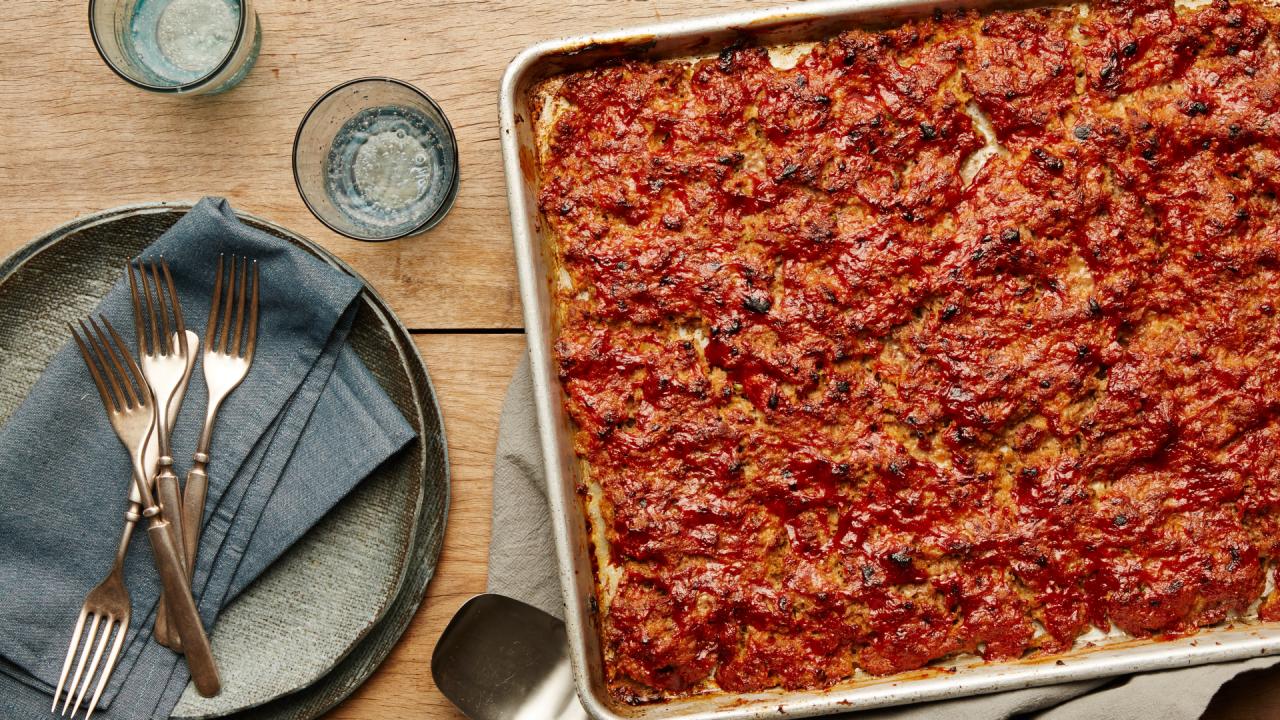 Make This Easy Sheet-Pan Glazed Meat Loaf