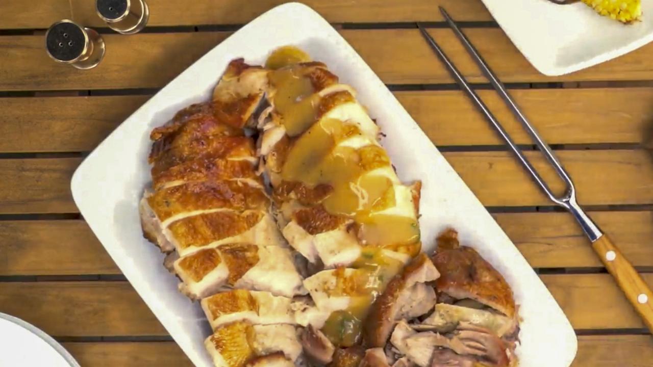 Spatchcocked Grilled Turkey