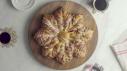 Raspberry Snowflake Pull-Apart Bread