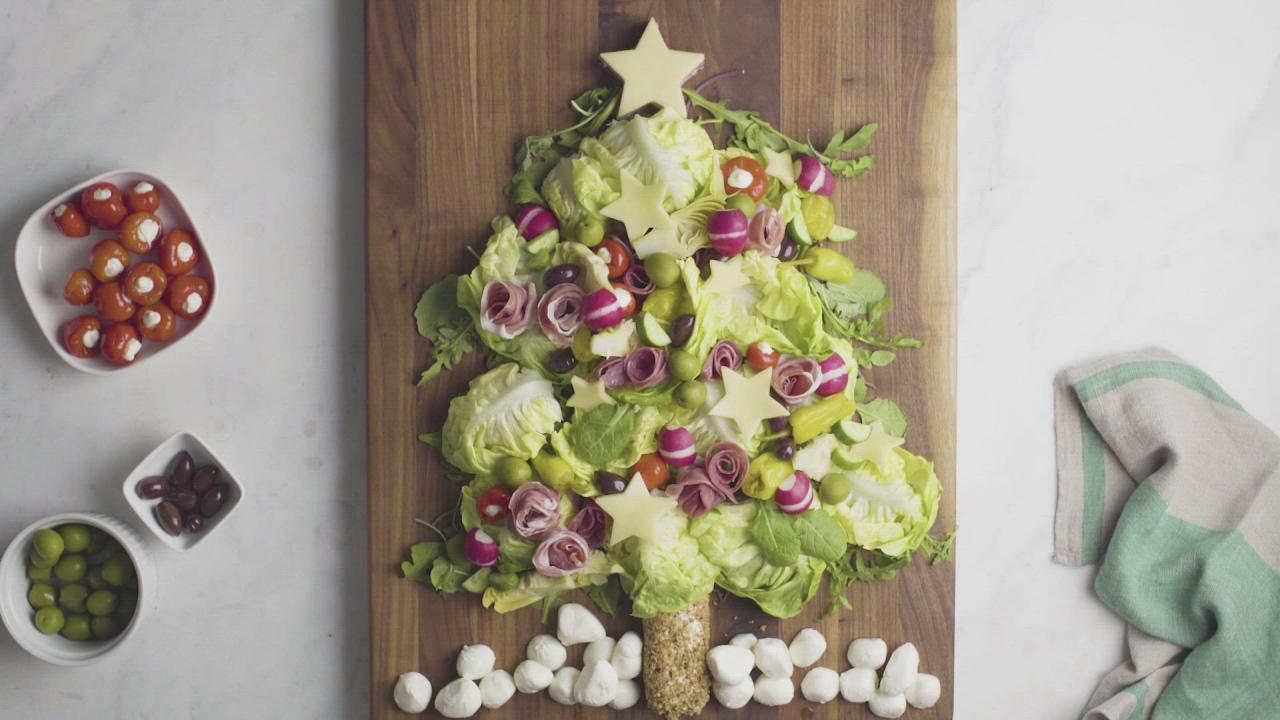 Christmas Tree Antipasto Salad