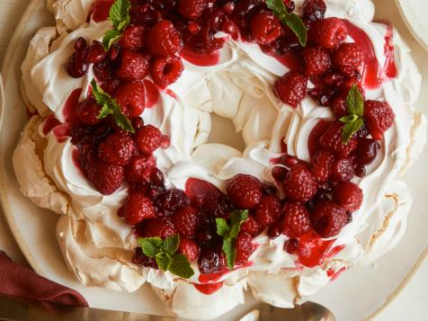 Holiday Berry Meringue Wreath