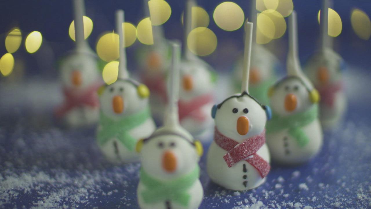 No-Bake Oreo Truffle Snowmen