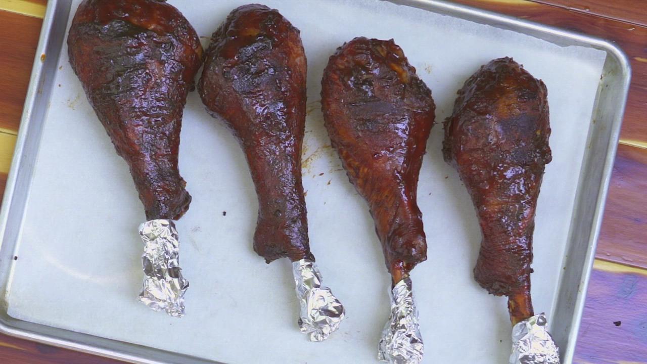 Barbecued Turkey Legs