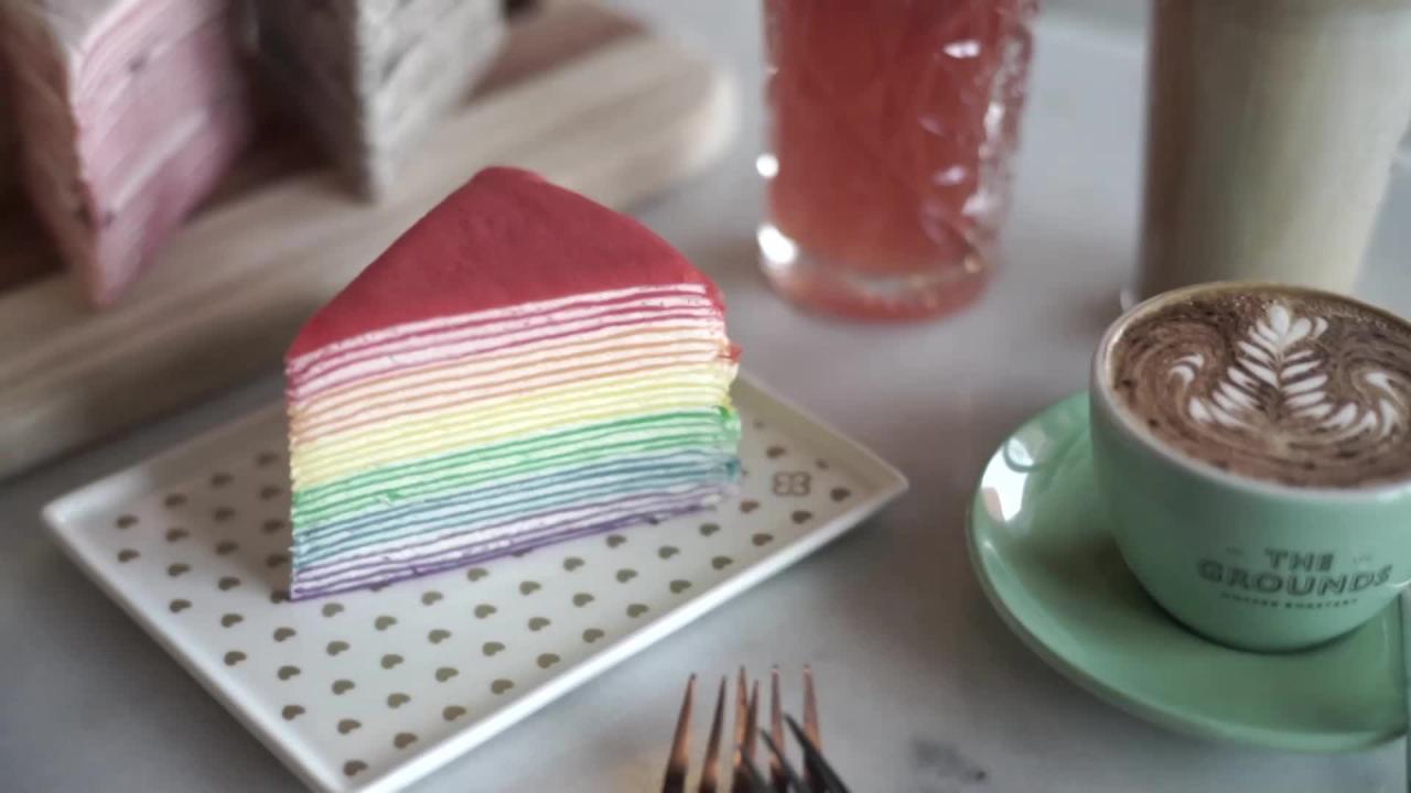 Rainbow Crepe Cake