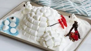 Igloo Cake with Polar Friends