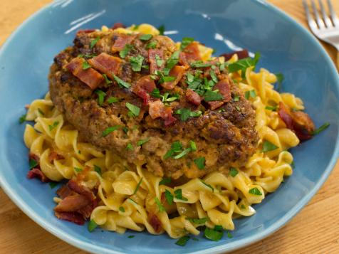 Bacon-cheese Salisbury Steaks