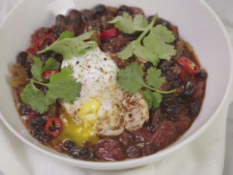 Black Bean Soup With Eggs