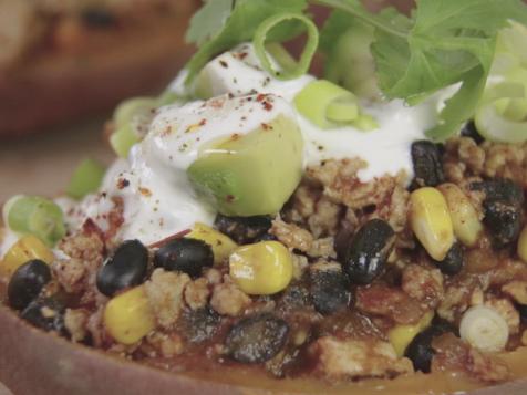 Turkey Taco Sweet Potatoes