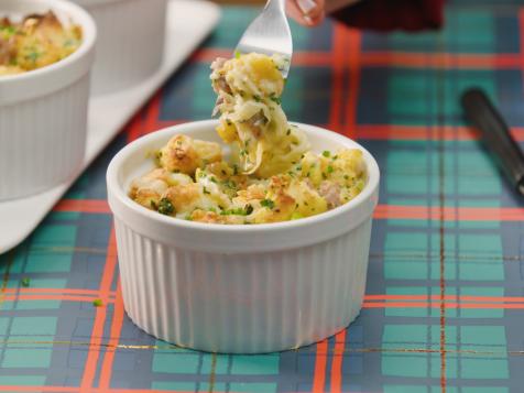 Sausage and Leek Savory Bread Pudding