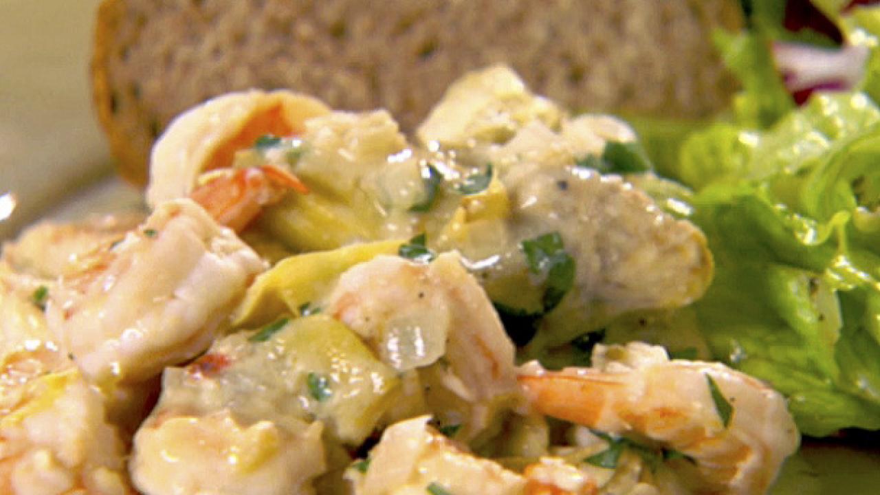 Shrimp Scampi with Artichokes