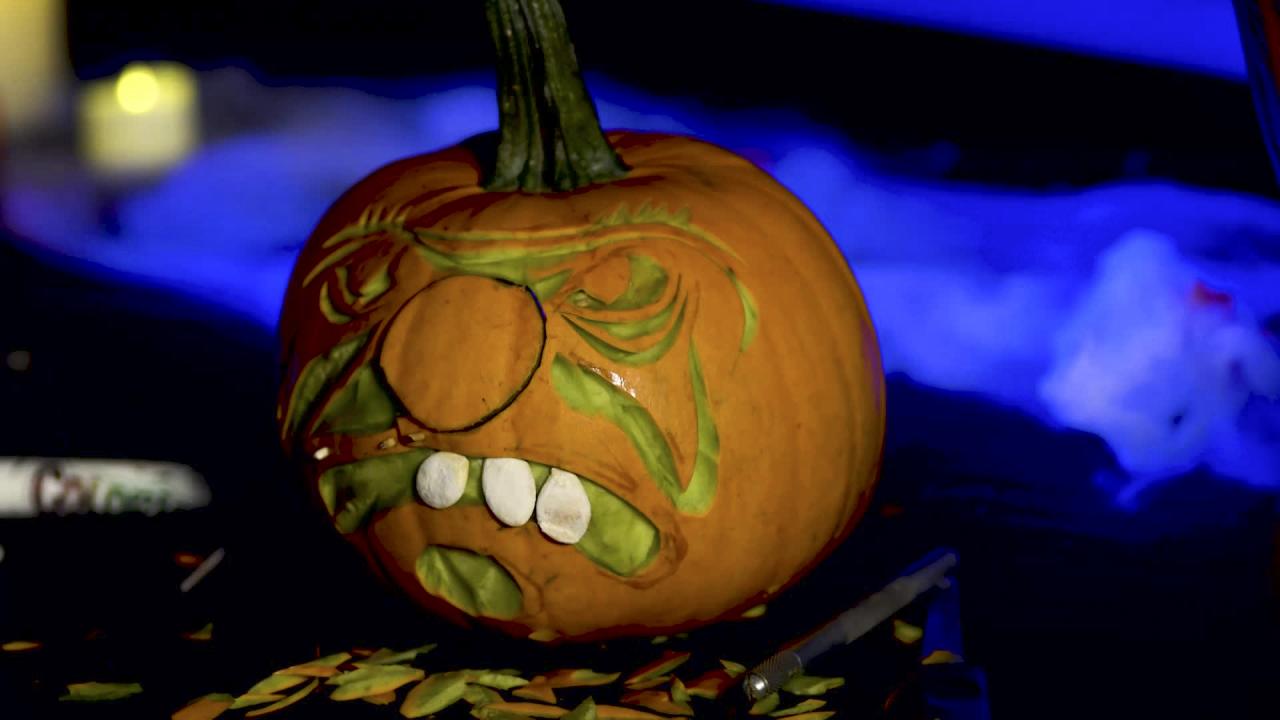 Creepy Clown Pumpkin