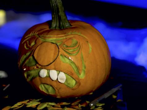 Creepy Clown Pumpkin