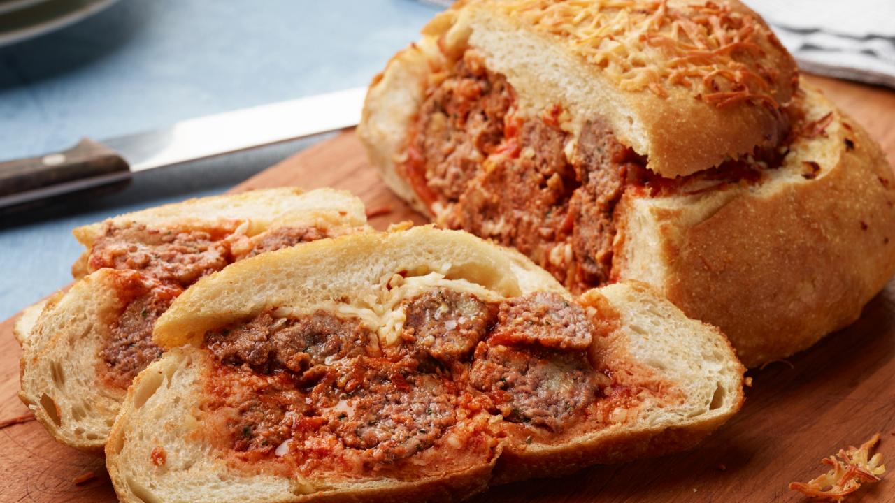 Meatball Sub Bread Bowl