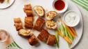 Buffalo Chicken-Stuffed Garlic Bread