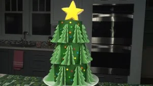 Christmas Tree Cake