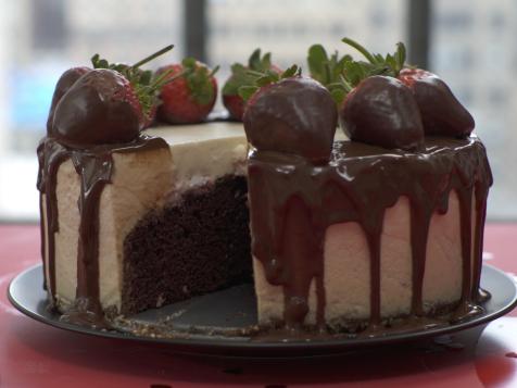 Chocolate-Covered Strawberry Cheesecake