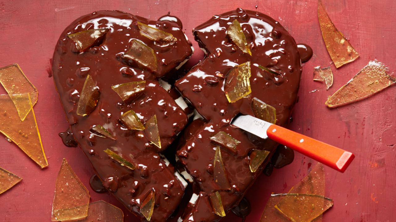 Broken Heart Chocolate Cake
