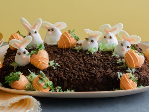 Strawberry Bunnies and Carrots Cake