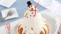 Melting Snowman Cake