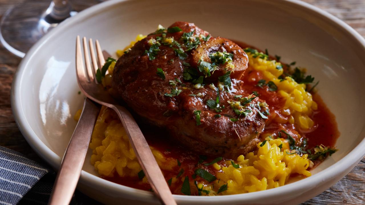 Osso Buco with Risotto Milanese