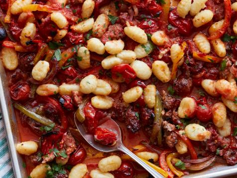 Crispy Sheet Pan Gnocchi with Sausage and Peppers