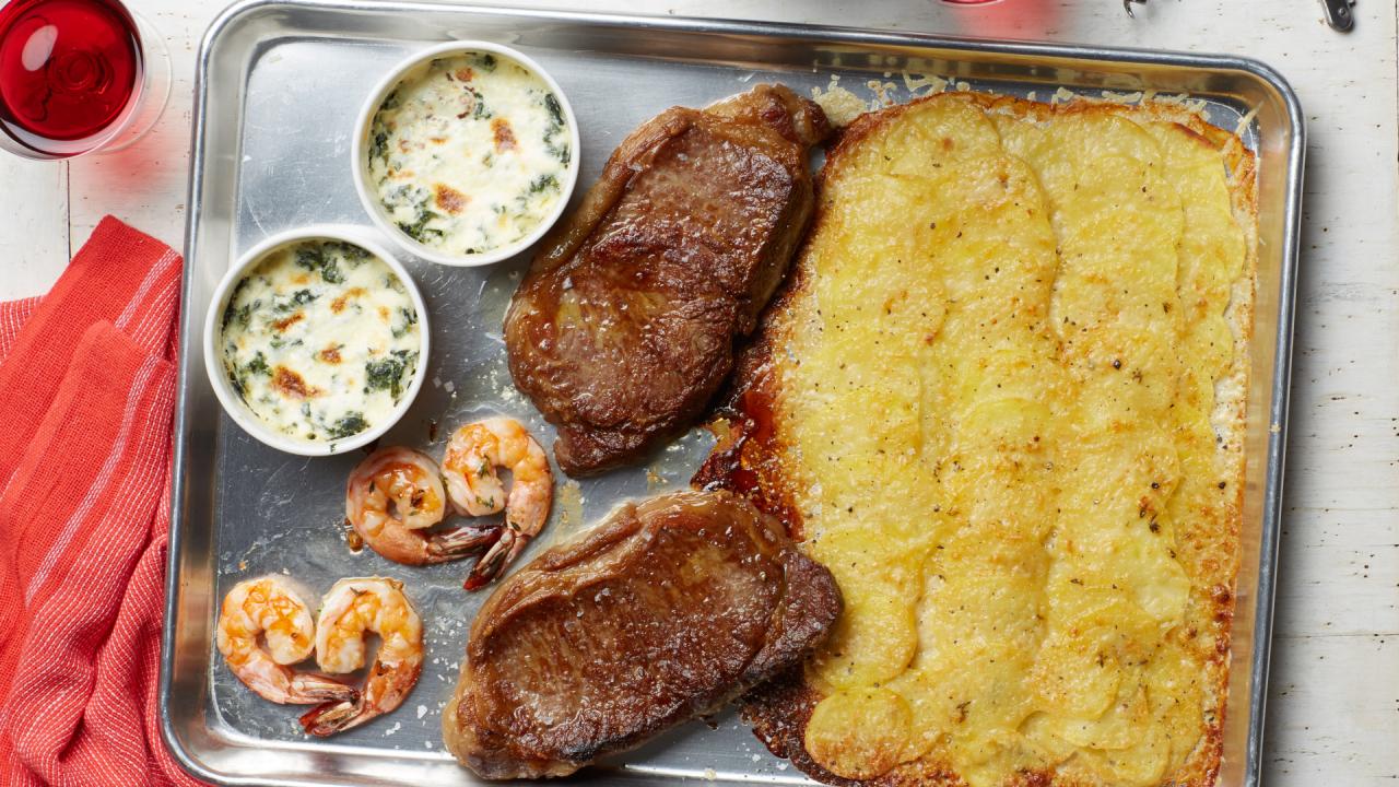 Steakhouse Sheet Pan Dinner for Two