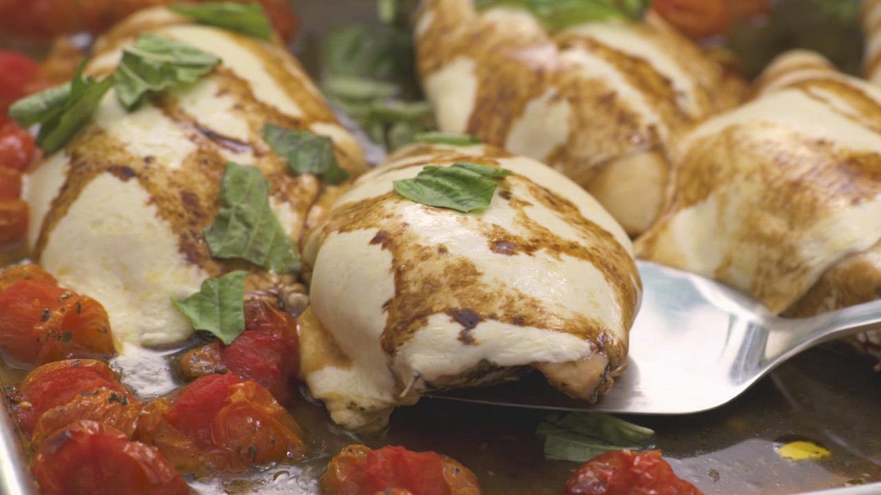 Sheet Pan Caprese Chicken