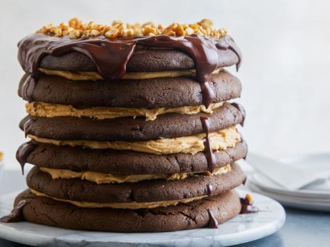 Giant Chocolate-Peanut Butter Cookie Cake