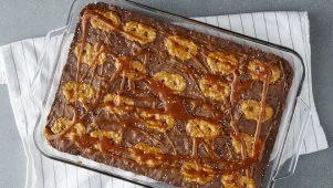 Gooey Chocolate Salted Caramel Pretzel Brownie