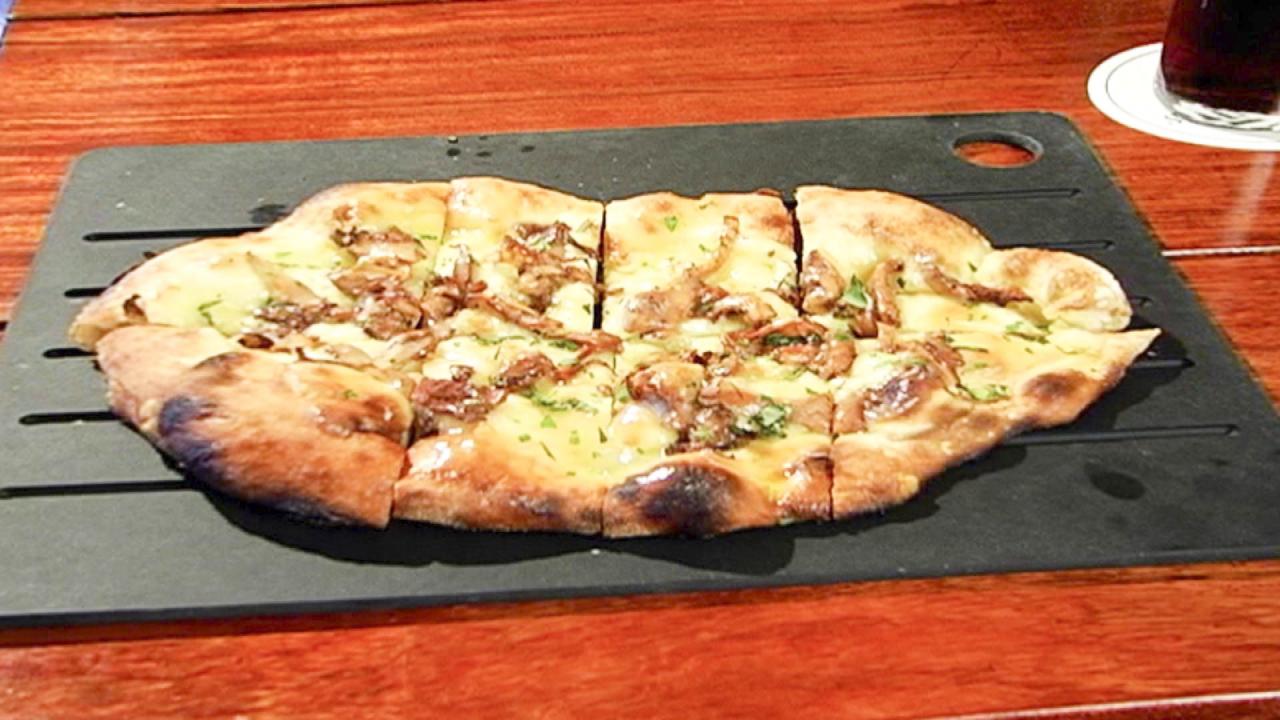 Roasted Chanterelles and Truffle Cheese Pizza
