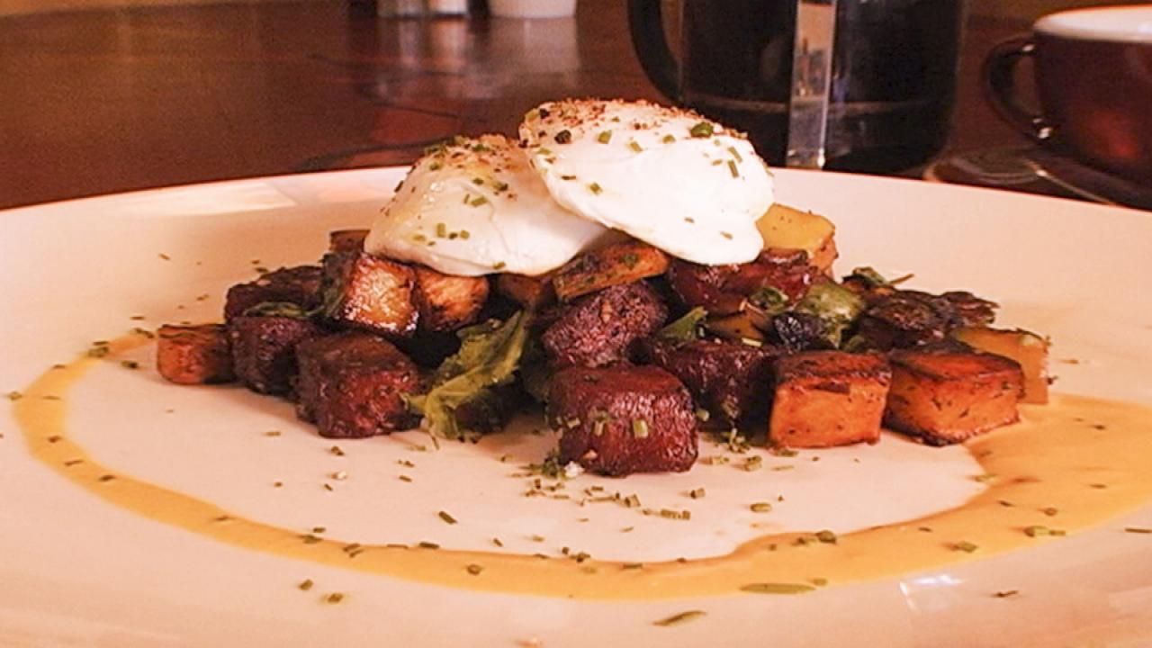 $6 Pork Cheek Confit Hash