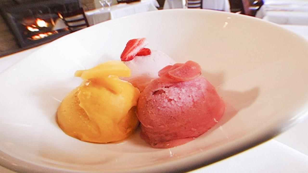Rhubarb Prosecco Sorbetto